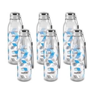 Milton Helix 1000 Pet Water Bottle, Set of 6, 1 Litre Each, Blue - Blue