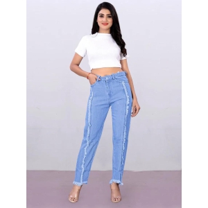 Light Blue Denim Mom Fit Funky Jeans-32