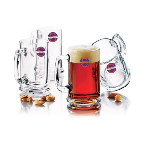 Somil Beer Mug Glasses Set,  500 ML - (Pack Of 4)