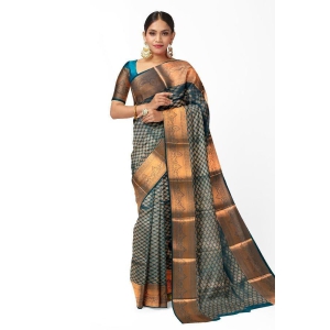 Green Silk Brocade Saree