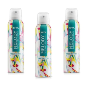 Riya Melody Orchestra  Deodorant Spray & Perfume For Unisex 150 ( Pack of 3 )