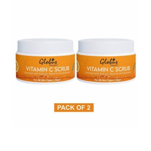 Globus Naturals Vitamin-C Brightening Facial Scrub 50 gm Pack of 2