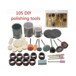 105 Pieces Rotary Power Tool Set Mini Drill Kit Fits 18 Shank Sanding Polishing