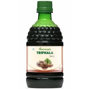 NUTROCOPIA Triphala Juice | 100% Ayurvedic | Relieves Constipation & Improves Digestion | No Added Sugar - 400 ML