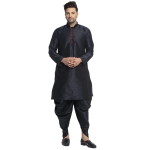 Banity Bey Dupion Silk Regular Fit Kurta Dhoti Set for Men