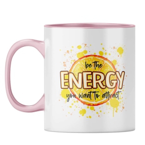 Be The Energy Coffee Mug-Pink