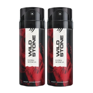 Wild Stone ULTRA SENSUAL ( PACK OF 2) Deodorant Spray - For Men & Women (150 ml, Pack of 2)