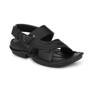 Bucik Black Synthetic Leather Sandals - None