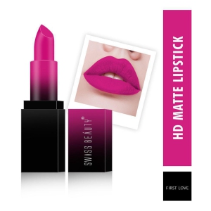 Swiss Beauty HD Matte Lipstick (First Love), 3.5gm