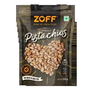 Zoff Roasted & Salted Pista Value Pack: Crunchy, Delicious & Healthy Pista Dry Fruits – Your Perfect Snack Companion | Premium Zip Lock Pouch | Net weight - 250g