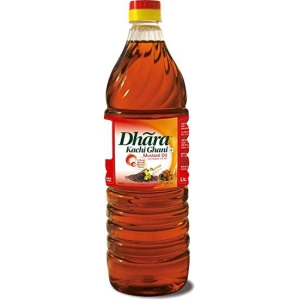 Dhara Kachi Ghani Mustard Oil Bottle 500ML