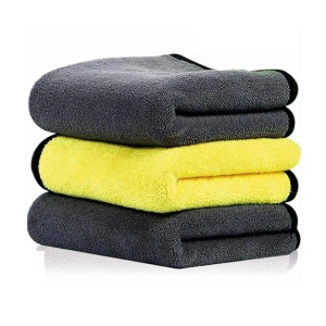 HOMETALES Multicolor 800 GSM Microfiber Cloth For Automobile ( Pack of 3 )