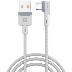 Portronics Konnect L Micro Cable:1.2 M Micro USB Cable ,White (POR 1454) - White