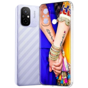 Fashionury Multicolor Printed Back Cover Silicon Compatible For Redmi 12C ( Pack of 1 )