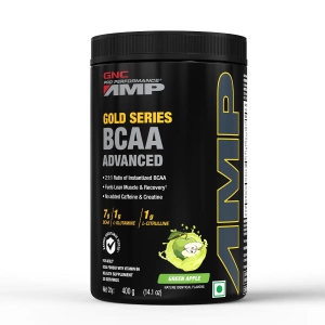 GNC AMP Gold Series BCAA Advanced Green Apple