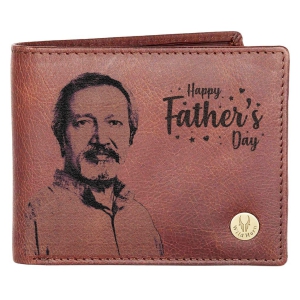 yogdots Personalized Father's Day Gift Premium Leather Wallet with RFID Safe | Money Wallet Gift for Father