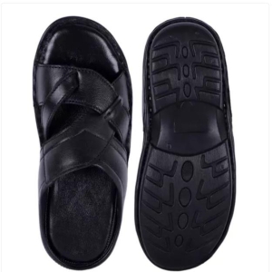 Gwal G Men's Genuine Leather Ultra comfirt Slippers , sandals and Flip-Flops-6 / Leather