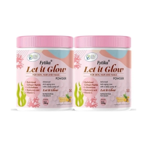 Fytika Let it Glow Pineapple, Collagen Powder- 2x200 G (Pack of 2)