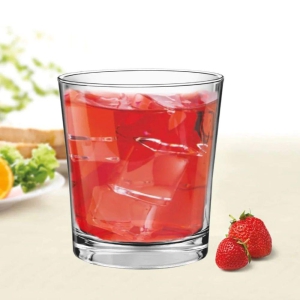 Treo Embassy Cool 222 ML Glass Tumbler | Transparent | Set of 6 Pcs