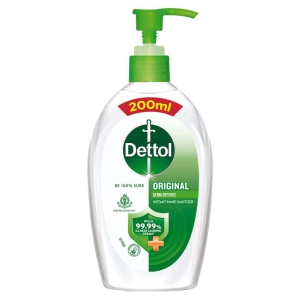 Dettol Original Germ Protection Alcohol based Hand Sanitizer Pump, 200ml