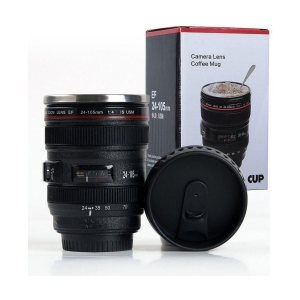 classic elegance camera mug Plastic Coffee Mug 1 Pcs 350 mL - Black