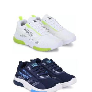 Premium trending comfortable green and blue shoes