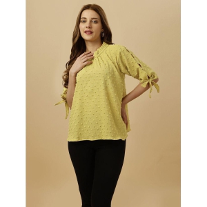 gufrina Yellow Polyester Womens Regular Top ( Pack of 1 ) - None