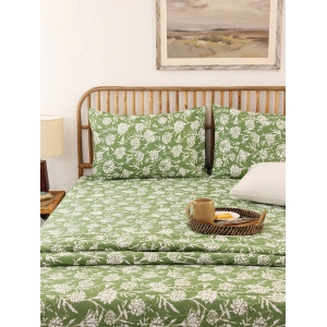 Genda Phool Single Bedsheet Set (Green)