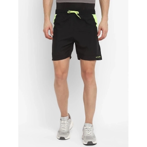 OFF LIMITS - Black Cotton Blend Mens Running Shorts ( Pack of 1 ) - None