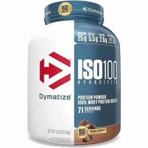 Dymatize Nutrition ISO 100 Whey Protein Isolate Powder - 2.26 kg (Gourmet Chocolate)