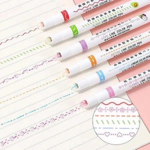 Linear Color Pens (Pack of 6)