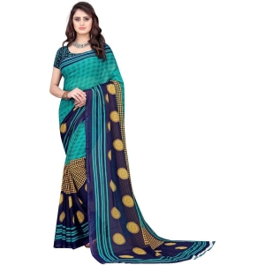 LEELAVATI - Green Georgette Saree With Blouse Piece ( Pack of 1 ) - Green