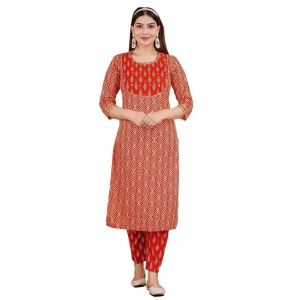 MANMAYEE  Womens Rayon Mirror Work On Yoke Straight Kurti with Pant & Dupatta | 3 Piece Kurti Set