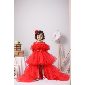 Cherry Candy Tail Dress-8-9yrs / Red / Dress