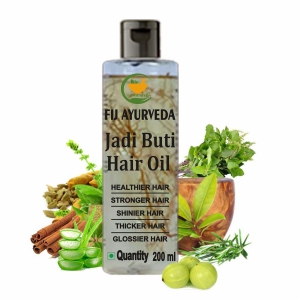 FIJ AYURVEDA Jadi Buti Hair Oil | Jadibuti | Helps in Hair Fall Control and Hair Growth with Natural Herb for Men & Women ? 200Ml