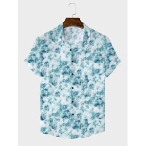 Men's Printed Casual Shirts-M