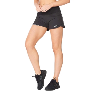 2XU  Aero 4 Inch Shorts Black/Silver-M