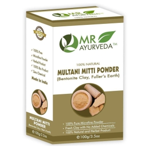 MR Ayurveda Multani Mitti Powder (Indian Healing Clay) Face Pack Masks 100 gm