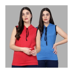 Diaz - Multicolor Cotton Blend Regular Fit Womens T-Shirt ( Pack of 2 ) - None