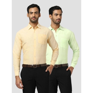 DESHBANDHU DBK - Multicolor Cotton Regular Fit Mens Casual Shirt ( Pack of 2 ) - None