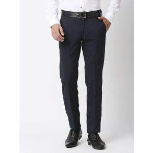 Solemio Navy Blue Slim Formal Trouser ( Pack of 1 ) - None