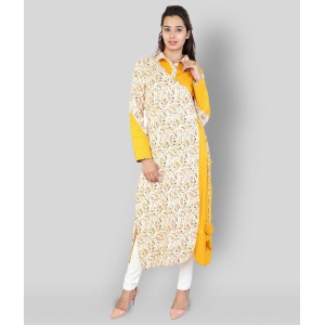 Rangun - Multicolor Rayon Women's Angrakha Kurti - S