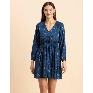 moomaya-women-printed-viscose-dress-long-sleeves-v-neck-short-length-summer-dress