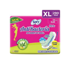 Sofy Anti Bacteria Sanitary Pads (Extra Long - 28 Pads)