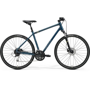 Merida Crossway 100 2022-Teal Blue Silver Blue Lime-L(55)