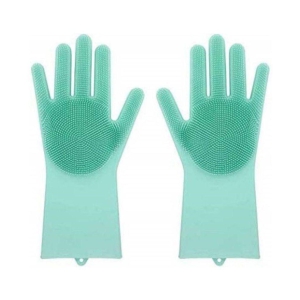 AJRO DEAL Washing Gloves Latex Latex Medium Cleaning Glove