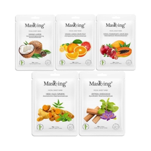 masking-bamboo-coffee-orange-papaya-neem-saffron-face-sheet-mask-100-ml-pack-of-5