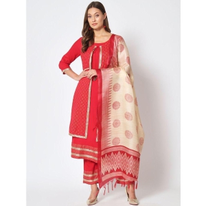 AMIRA''S INDIAN ETHNICWEAR - Red Jacket Style Rayon Women''s Stitched Salwar Suit ( Pack of 1 ) - None