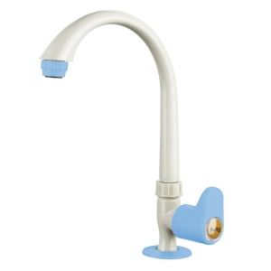 Indigo Oval PTMT Swan Neck with Swivel Spout Faucet - by Ruhe®