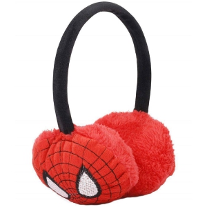 Penyan™ Winters outdoor wear Spider Man design Ear Muffs/Ear Warmer Warm Faux Fur Ear Cover Earmuffs For Men Women Girls Boys - Red